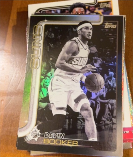 2025-26 Topps Devin Booker Blackout SP — front