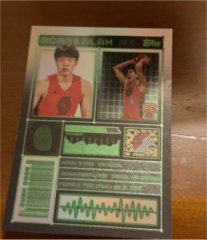 2025-2026 Topps NBA #Scan And Slam Yang Hansen Rookie Insert — front