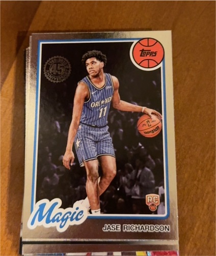 2025-26 Topps 45th Anniversary #80BK-71 Jase Richardson — front