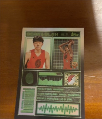 2025-26 Topps Scan & Slam #SS-41 Yang Hansen — front