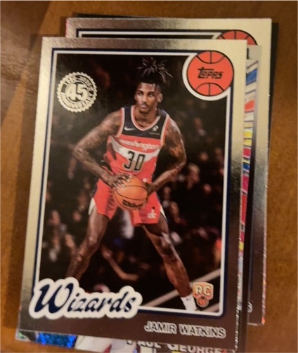 2025-26 Topps Basketball 45th Anniversary #80BK-86 Jamir Watkins — front