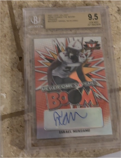 2021 Leaf Valiant #13 Israel Mukuamu Here Comes The Boom RC Auto — front