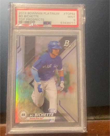2019 Bowman Platinum #TOP82 Bo Bichette — front