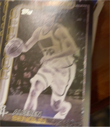 2025-26 Topps Holiday Basketball Silver Glitter Parallel #85 Alperen Sengun — front