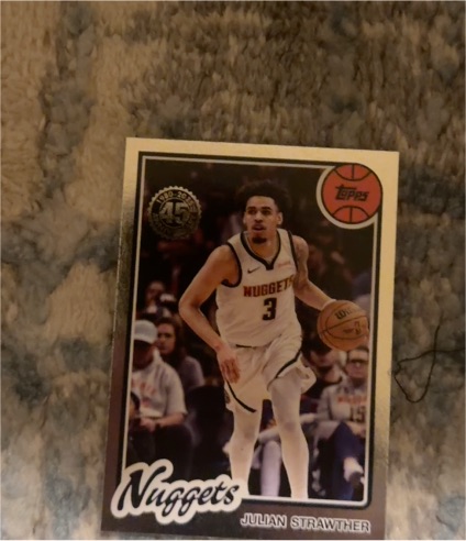 2025-26 Topps 1980-81 Topps Basketball #80BK-28 Julian Strawther — front