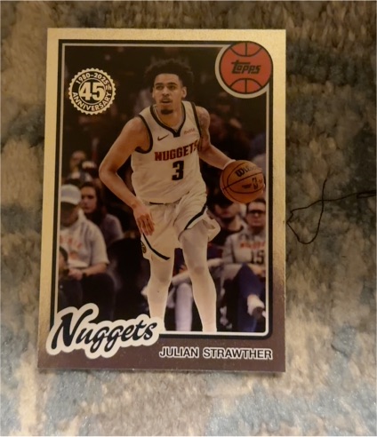 2025-26 Topps Basketball 45th Anniversary #80BK-28 Julian Strawther — front