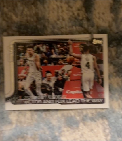 2025-26 Topps #300 Victor And Fox Lead The Way New Duo Excels! — front