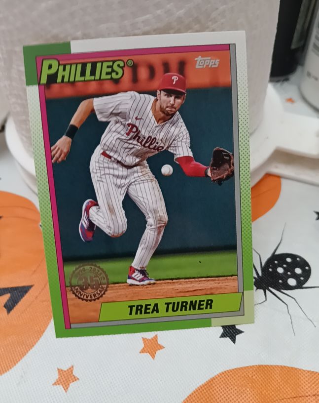 2025 Topps Series 1 1990 Topps Baseball #T90-43 Trea Turner — front