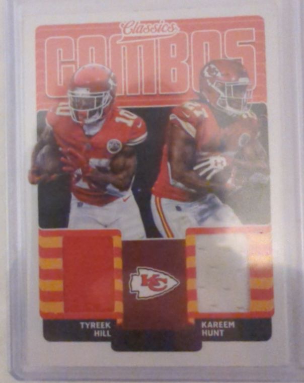 2018 Panini Classics #10 Tyreek Hill / Kareem Hunt Classic Combos — front