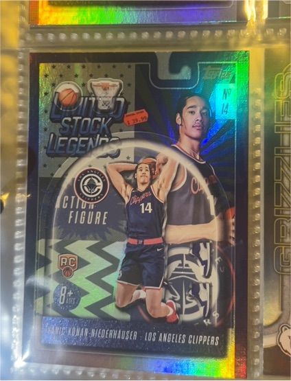 2025-26 Topps Limited Stock Legends #14 Yanic Konan-Niederhauser — front