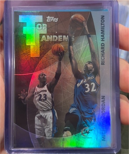 2002-03 Topps Top Tandems #TT6 Michael Jordan / Richard Hamilton — front