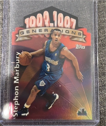 1997-98 Topps Generations Die-Cut #G25 Stephon Marbury — front