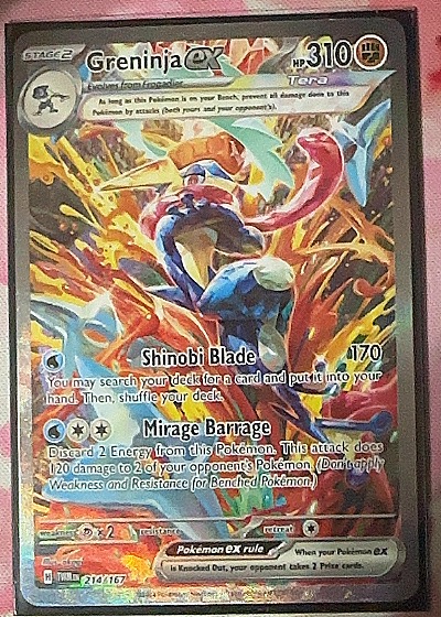 2023 Pokemon SV06: Twilight Masquerade #214 Greninja ex — front