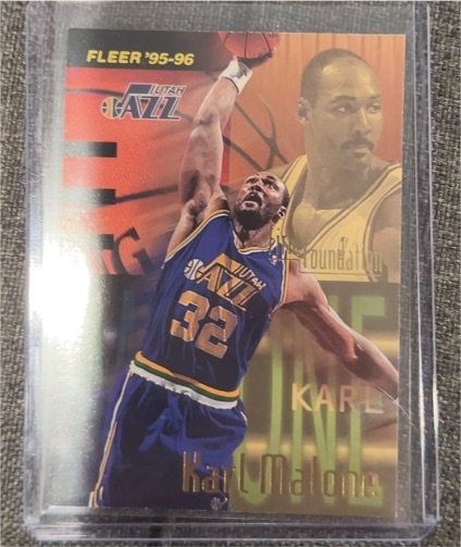 1995-96 Fleer Firm Foundation #346 Karl Malone — front