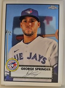 2021 Topps Chrome Platinum Anniversary #174 George Springer — front