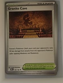2025 Pokémon Destined Rivals #166 Granite Cave — front