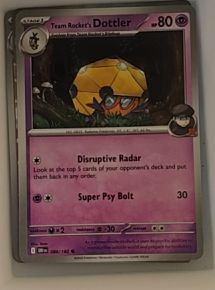 2025 Pokémon SV10: Destined Rivals #088 Team Rocket's Dottler — front