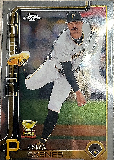 2025 Topps Chrome Paul Skenes Pittsburgh Pirates — front