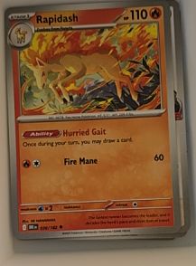 2025 Pokémon TCG Destined Rivals #30 Rapidash — front