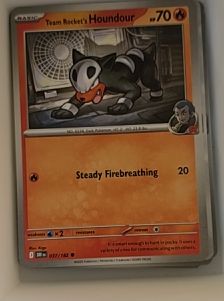 2023 Pokémon Scarlet & Violet Destined Rivals #37 Team Rocket's Houndour — front