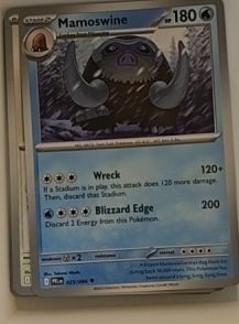 2025 Pokemon ME02 Phantasmal Flames #025 Mamoswine — front