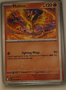 2023 Pokémon Phantasmal Flames #014 Moltres — front