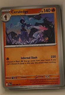 2025 Pokémon TCG Phantasmal Flames #020 Ceruledge — front