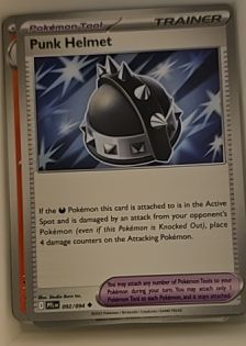 2025 Pokemon Phantasmal Flames #092 Punk Helmet — front