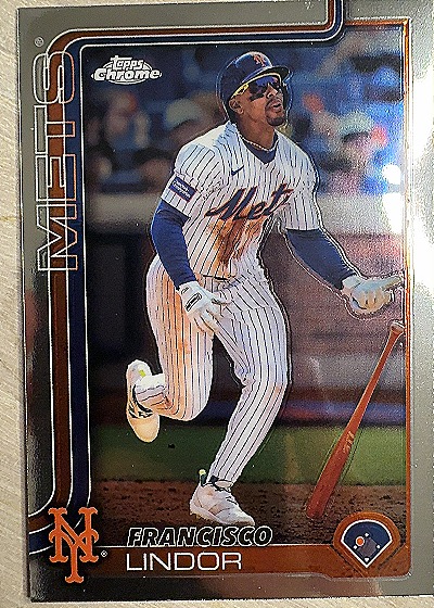 2025 Topps Chrome #350 Francisco Lindor — front