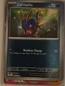 2025 Pokémon ME02 Phantasmal Flames #060 Carvanha — front