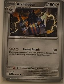 2023 Pokemon ME02 Phantasmal Flames #075 Archaludon — front