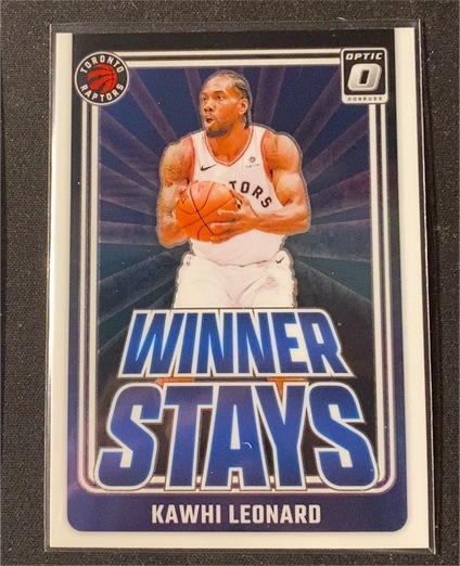 2024-25 Donruss Optic #8 Kawhi Leonard Winner Stays — front
