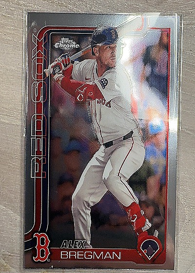 2025 Topps Chrome Red Sox Alex Bregman — front