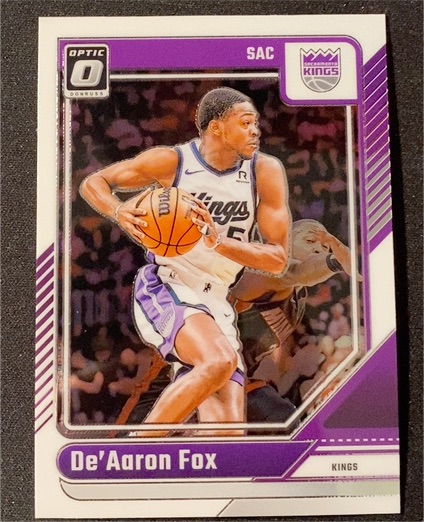 2024-25 Donruss Optic #219 De'Aaron Fox — front