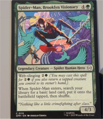 2025 Magic the Gathering #0115 Spider-Man, Brooklyn Visionary — front