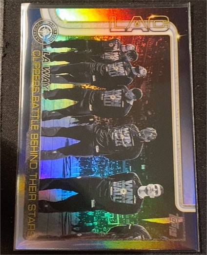 2025-26 Topps #292 LA Way Clippers Battle Behind Their Stars — front