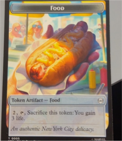 2025 MTG Marvel's Spider-Man #0005 Food Token — front