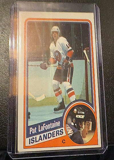 1984-85 Topps #96 Pat LaFontaine — front