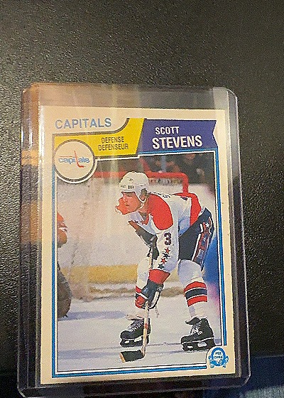 1983-84 O-Pee-Chee #376 Scott Stevens — front