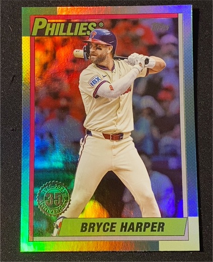 2025 Topps Update #U90-15 Bryce Harper 35th Anniversary Insert — front