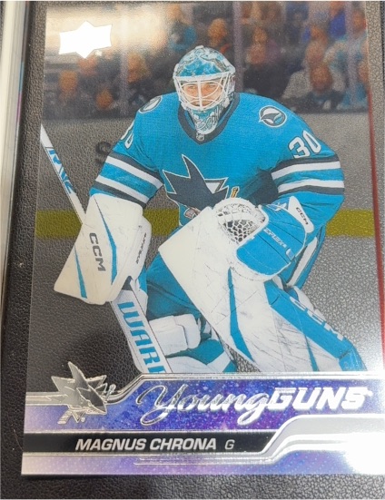 2023-24 Upper Deck #712 Magnus Chrona Young Guns Rookie — front