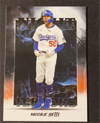 2025 Topps Update #NT-9 Mookie Betts Night Terrors — front