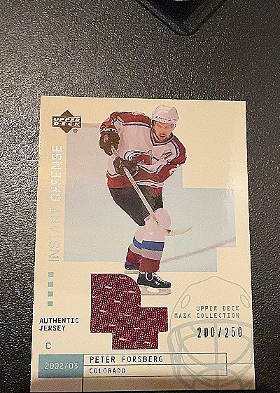 2002-03 Upper Deck #200 Peter Forsberg — front