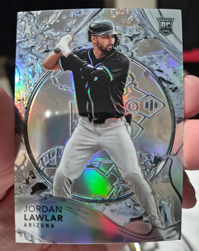 2024 Panini The National Jordan Lawlar Silver Splash Rookie Card — front