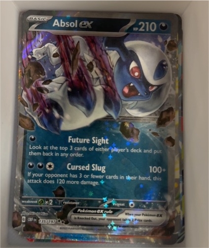 2023 Pokemon SV03: Obsidian Flames #135/197 Absol ex — front