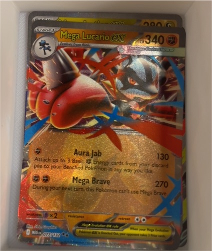 2012 Pokemon ME01 Mega Evolution #077 Mega Lucario ex — front