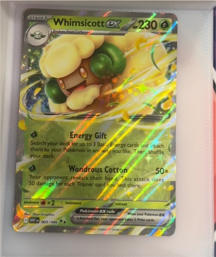 2014 Pokémon SV: White Flare #005 Whimsicott ex — front