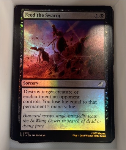2025 Magic the Gathering #C 0257 Feed the Swarm — front