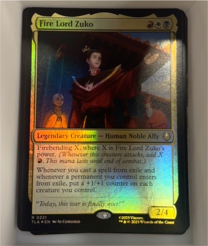 2025 Avatar: The Last Airbender #221 Fire Lord Zuko — front
