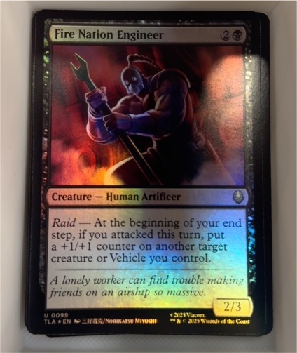 2025 MTG Avatar: The Last Airbender #0099 Fire Nation Engineer — front